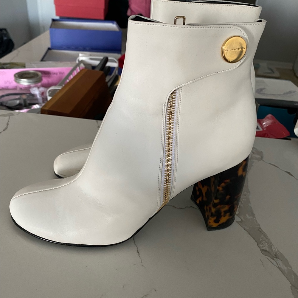 Stella McCartney White Booties